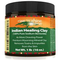 New Version 2 Indian Healing The Original 100% Natural Calcium Bentonite Clay Deep Pore Cleansing Fa
