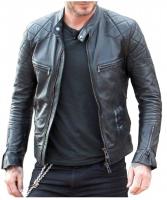 New York Leather David Beckham Leather Quilted Jac
