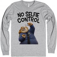 No Selfie Control | Officer Benjamin Clawhauser (Zootopia) | XL Heather Grey T-Shirt