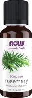 NOW Essential Oils, Rosemary Oil, Purifying Aromatherapy Scent, Steam Distilled, 100% Pure, Vegan, C