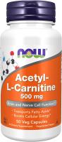 NOW Foods Acetyl L-carnitine 500mg, 50 Vcaps