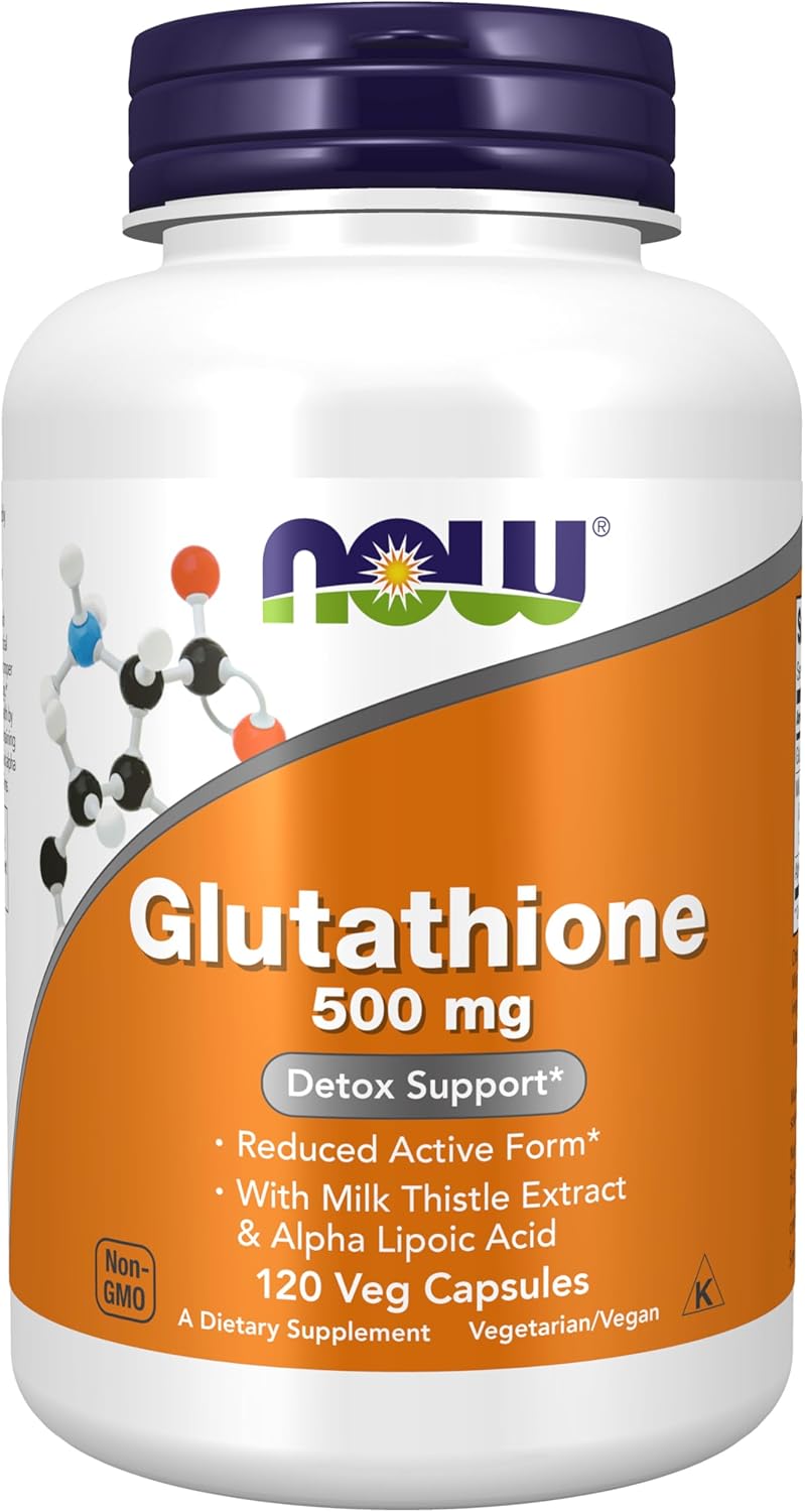 Now Foods Glutathione 500 mg with Milk Thistle &am