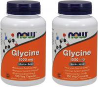 Now Foods Glycine 1000 mg - 100 VegiCapsules 2 Pac…