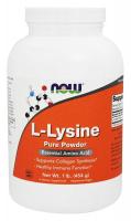 NOW Foods L-Lysine 100 % Pure Powder, 2 pk - 1Lb (454g)