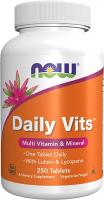 NOW Foods - Daily Vits Multi Vitamin & Mineral with Lutein & Lycopene - 250 Tablets