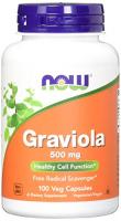 NOW Supplements Graviola Capsules: Natural Support for Healthy Cell Function, 100 Veg Capsules