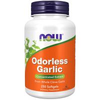 NOW Odorless Garlic,Concentrated Extract - 250 Softgels