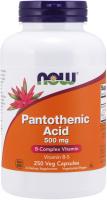 NOW Pantothenic Acid 500 mg,250 Capsules