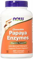 NOW Papaya Enzyme,360 Lozenges