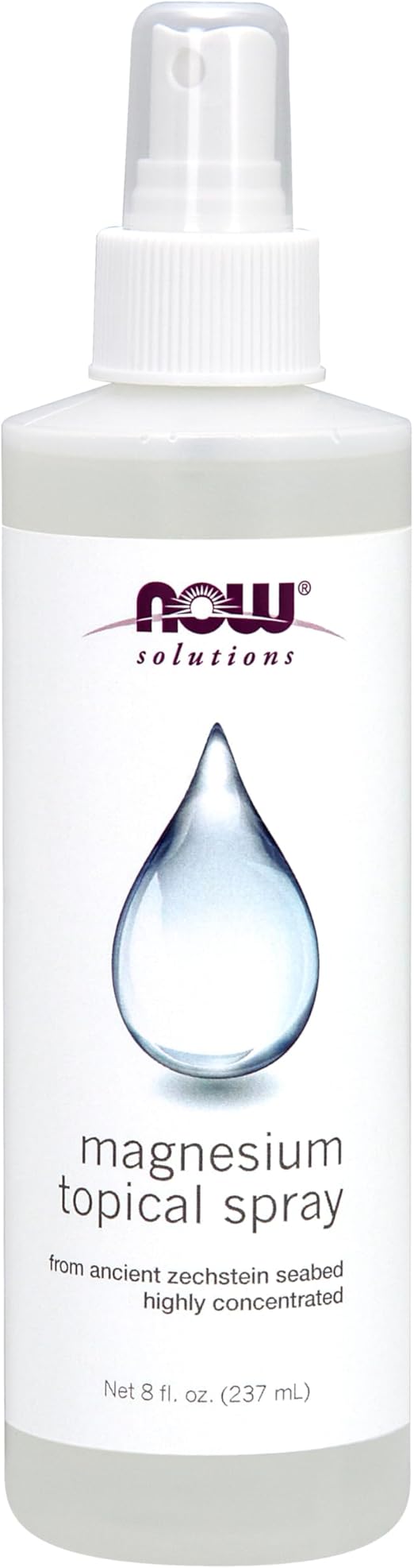 NOW Solutions, Magnesium Topical Spray, from the Ancient Zechstein Seabed, Highly Concentrated - 8 F