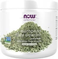 NOW Solutions Pure European Clay Powder for a Detox Facial Cleansing Mask - 6 Oz (170g)