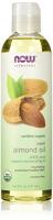 NOW Solutions, Organic Sweet Almond Oil, 100% Pure Moisturizing Oil - 8 Oz (237ml)