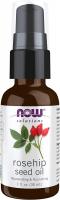 NOW Solutions, Rose Hip Seed Oil, 100% Pure, Nourishing and Renewing for Facial Care - 1.0 Fl.Oz (30