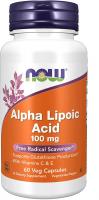 NOW Supplements, Alpha Lipoic Acid 100 mg with Vitamins C & E, Free Radical Scavenger*, 60 Veg C