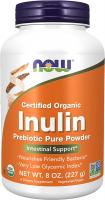 NOW Supplements, Certified Organic and Non-GMO, Inulin Powder - 8 Oz (227g)