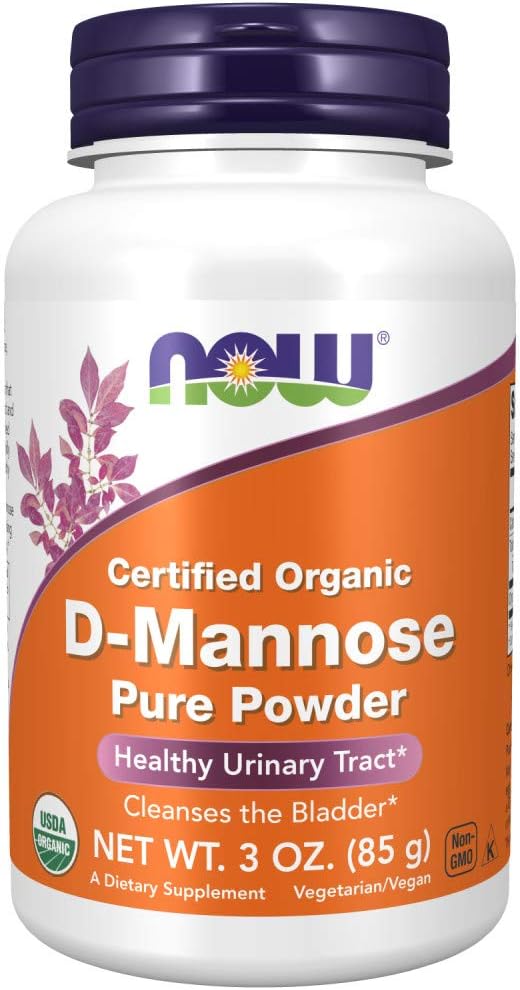 NOW Supplements, D-Mannose Powder, Non-GMO Project Verified, Healthy Urinary Tract*, 3-Ounce
