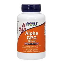 NOW Supplements, Alpha GPC 300 mg with Bioavailable Source of Choline - 60 Veg Capsules