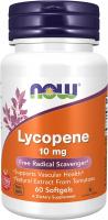 NOW Supplements, Lycopene 10mg with Natural Extract from Tomatoes, Free Radical Scavenger - 60 Softg