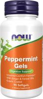 NOW Supplements, Peppermint Gels with Ginger & Fennel Oils, Enteric Coated, Digestive Support - 