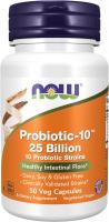NOW Foods Probiotic-10 25 Billion, 50 Vcaps
