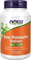 NOW Supplements, Saw Palmetto Extract with Pumpkin Seed Oil and Zinc, for Men's Health - 90 Softgels