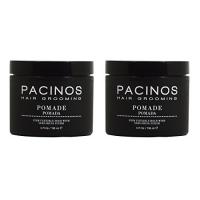 Pacinos Pomade - Firm Flexible Hold Paste with Semi Shine Finish, All Hair Types (2 Pack) , 4 fl oz 