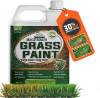 PetraTools Grass Paint Max Strength, Green Grass Lawn Spray Turf Paint & Dog Spot Repair - 32 Fl