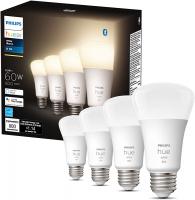 Philips Hue White A19 LED Smart Bulb, Compatible with Bluetooth & Zigbee, Works with Alexa &