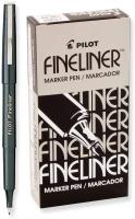 Pilot Fineliner Markers, Marker Fineliner Fine Point, Black Ink - 12 pens