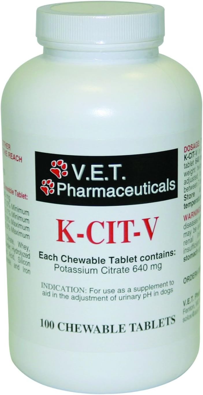 VET K-Cit-V 100 Count Chewable Potassium Citrate T&hellip;