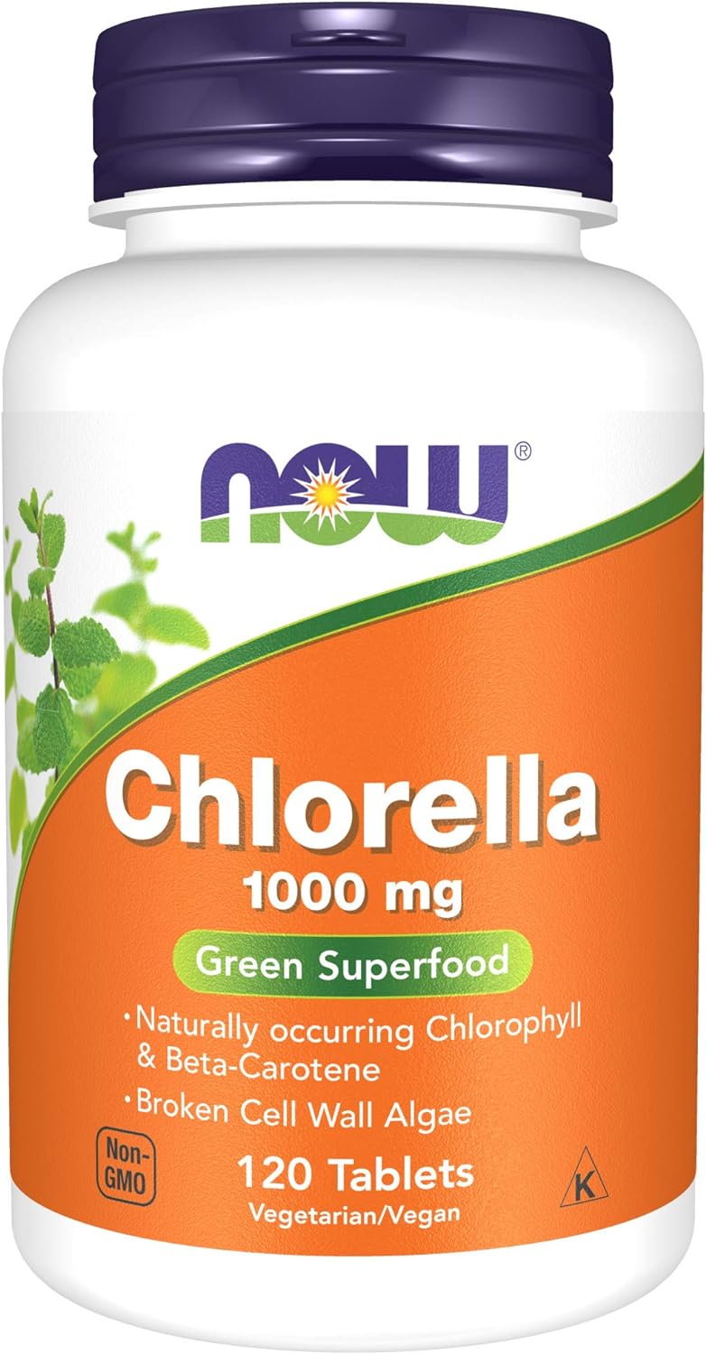 Chlorella 1000 mg Tablets: Rich in Chlorophyll, Be