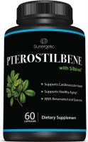 Premium Pterostilbene Supplement, Pterostilbene with Resveratrol & Quercetin for Healthy Aging, 100mg, 60 Capsules