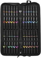 Prismacolor Premier Double-Ended Art Markers, Fine and Brush Tip, 24-Count with Carrying Case