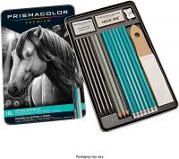 Prismacolor Premier Graphite Drawing Pencils with Erasers & Sharpeners, 18-Piece Set