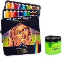 Prismacolor Premier Soft Core Colored Pencil, Set of 48 Assorted Colors with Pencil Sharpener
