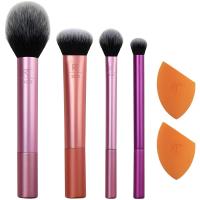 Real Techniques Everyday Essentials Makeup Brush Set For Eyeshadow, Foundation, Blush, Highlighter, 