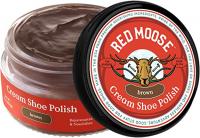 Red Moose Premium Boot and Shoe Cream Polish - Made in the USA - Brown Shoe Polish