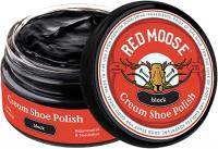 Red Moose Premium Boot and Shoe Cream Polish - Made in the USA - Black Shoe Polish
