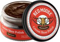 Red Moose Premium Boot and Shoe Cream Polish - Made in the USA - Dark Brown Shoe Polish
