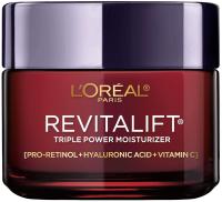 L'Oreal Paris Revitalift Triple Power Anti-Aging Face Moisturizer, Pro Retinol and Hyaluronic Acid Moisturizer with Vitamin C, 2.55 Oz