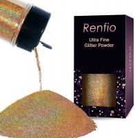 Renfio Holographic Ultra Fine Glitter Powder Epoxy Chips Flakes for Tumblers Slime 1.75 Oz (50g) - D