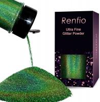 Renfio Holographic Ultra Fine Glitter Powder Epoxy Chips Flakes for Tumblers Slime 1.75 Oz (50g) - L