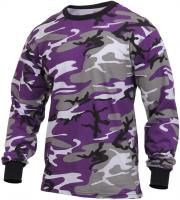 Rothco Long Sleeve T-Shirt Military Shirt Camouflage T-Shirt, Ultra Violet Camo, XL