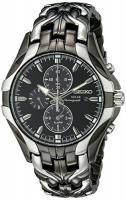 Seiko Men s SSC139 Excelsior Gunmetal and Silver-T