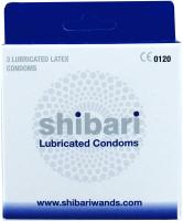 SHIBARI Premium Lubricated Latex Condoms, 3 Count