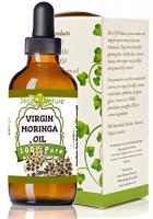 Slice of Nature Virgin Moringa Oil for Face, Hair, Body - Cold Pressed Moringa Oleifera 100% Pure - 