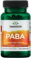 Swanson PABA 500 mg, Antioxidant Support, 120 Caps