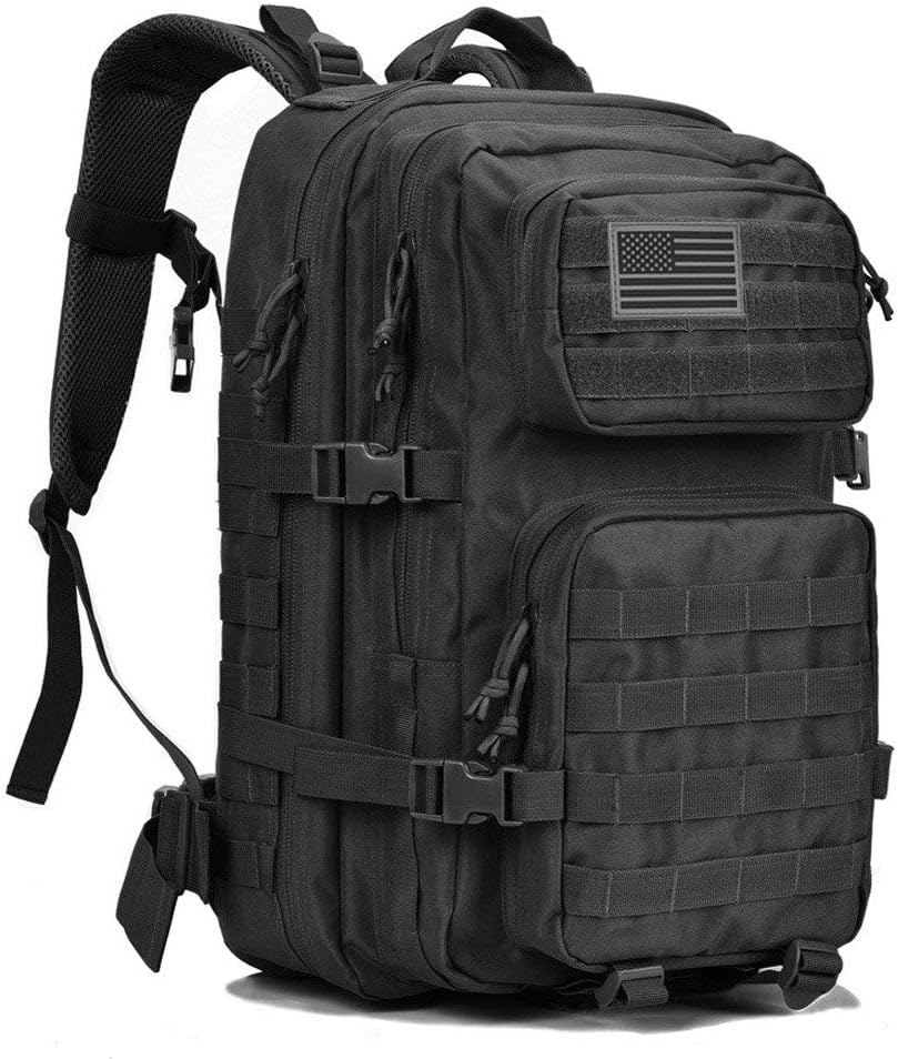 Tactical Backpack for Army Large Military Assault Pack Molle Bag Backpacks, Black