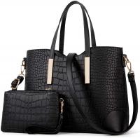 TcIFE Purses and Handbags for Womens Satchel Shoulder Tote Bags Wallets, Black