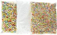 Teenitor Slime Beads, Mini Styrofoam Foam Balls Household School Arts Crafts Supplies Fits for Makin